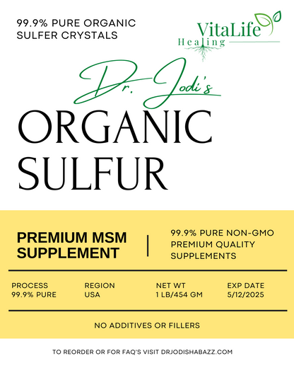 Dr Jodi's Pure Organic Sulfur Crystals